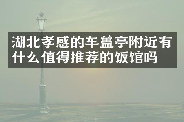 湖北孝感的车盖亭附近有什么值得推荐的饭馆吗