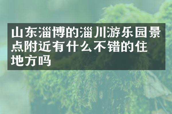 山东淄博的淄川游乐园景点附近有什么不错的住的地方吗