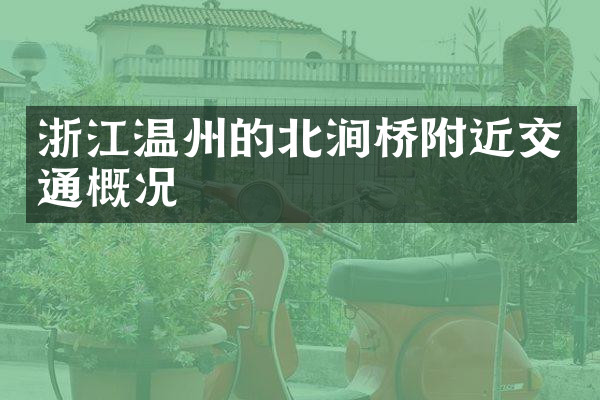浙江温州的北涧桥附近交通概况