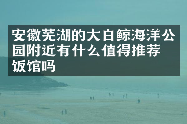 安徽芜湖的大白鲸海洋公园附近有什么值得推荐的饭馆吗