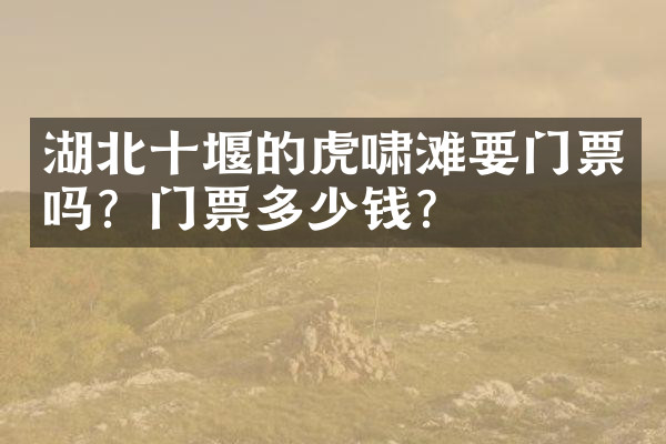 湖北十堰的虎啸滩要门票吗？门票多少钱？