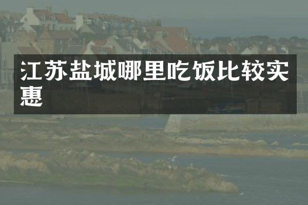 江苏盐城哪里吃饭比较实惠