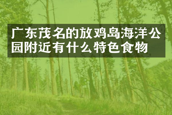 广东茂名的放鸡岛海洋公园附近有什么特色食物吗