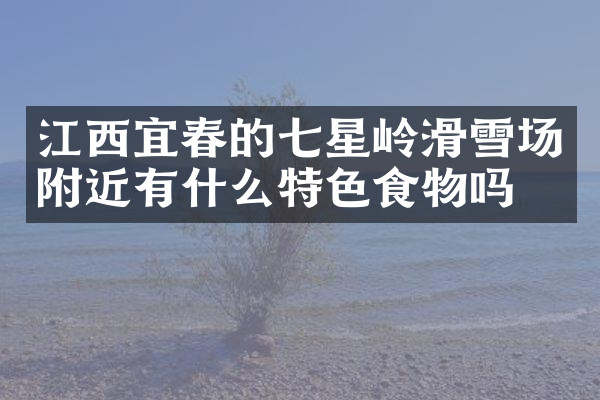 江西宜春的七星岭滑雪场附近有什么特色食物吗