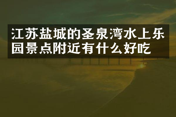 江苏盐城的圣泉湾水上乐园景点附近有什么好吃的