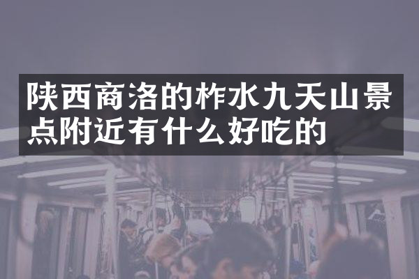 陕西商洛的柞水九天山景点附近有什么好吃的