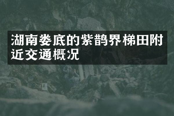 湖南娄底的紫鹊界梯田附近交通概况