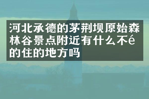 河北承德的茅荆坝原始森林谷景点附近有什么不错的住的地方吗