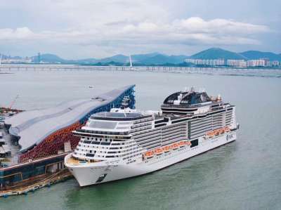 地中海邮轮进驻深圳母港拉开暑假游序幕